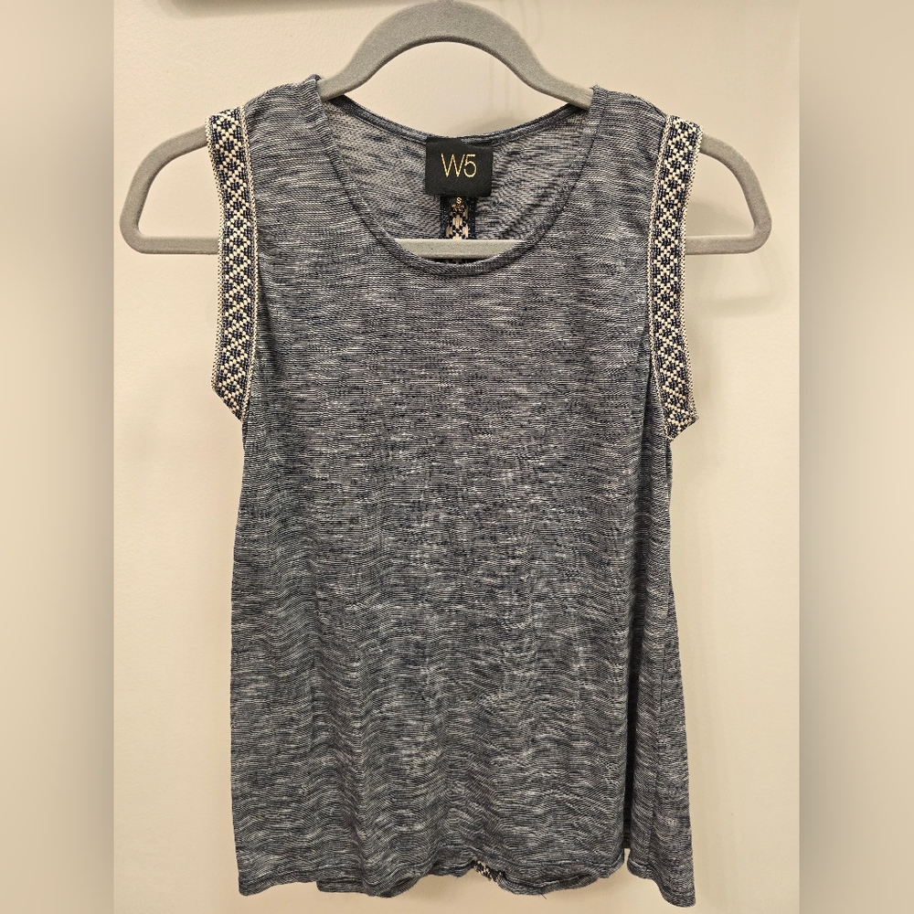 Marbled Blue Tank Top